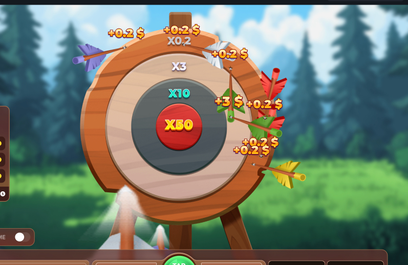 Watch multipliers and win summary after each shot